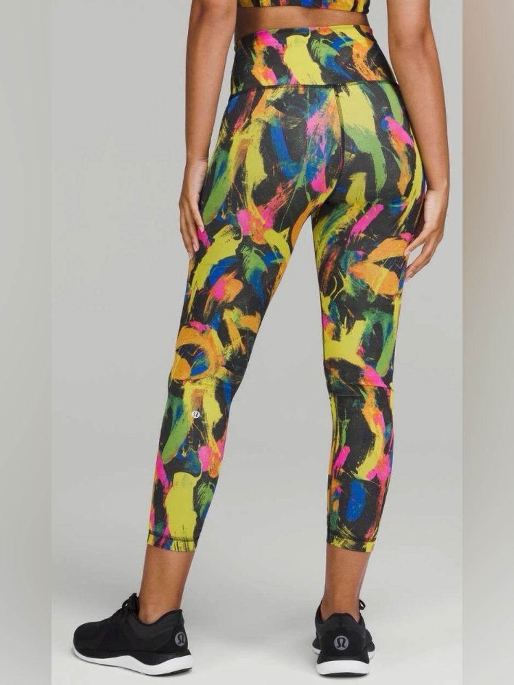 NWOT New Lululemon Wunder Train High-Rise Tight 25" Undertone Black Multi